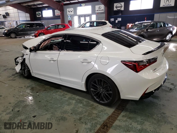 2022 Acura ILX w/Premium/A-Spec Package with VIN 19UDE2F87NA008594, listed as a Copart auction lot 70517902 with 10,996 mi miles. Bid and sale history available at carsss.com. Image 2.