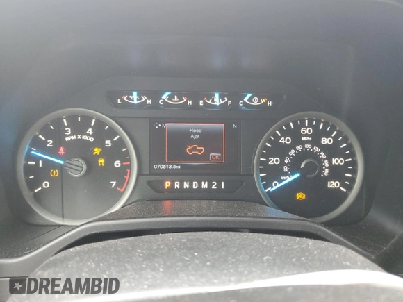 2016 Ford F-150 XLT with VIN 1FTEW1EG6GKF18984, listed as a Copart auction lot 54505395 with 70,513 mi miles and Salvage Title. Bid and sale history available at carsss.com. Image 9.