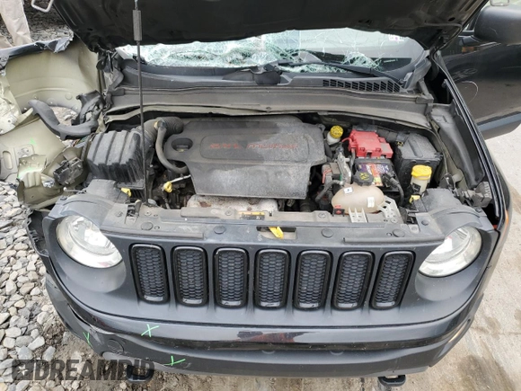 2018 Jeep Renegade Upland z VIN ZACCJBAB4JPH90422, wystawiony jako Copart lot #55999015 z przebiegiem 147 775 mil mil oraz Szkoda całkowita • Salvage title. Historia ofert i sprzedaży dostępna na DreamBid. Obrazek 12.