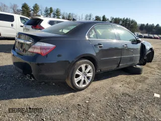 2009 Acura RL Tech Pkg with VIN JH4KB26609C002321, listed as a Copart auction lot 48279945 with 180,995 mi miles and Salvage Title. Bid and sale history available at carsss.com. Image 3.