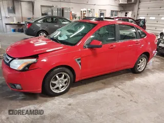 2008 Ford Focus SE with VIN 1FAHP35N48W169344, listed as a IAAI auction lot 41727580 with 203,596 mi miles. Bid and sale history available at carsss.com. Image 2.