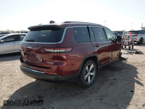 2021 Jeep Grand Cherokee Limited z VIN 1C4RJJBG2M8207839, wystawiony jako IAAI lot #41875965 z przebiegiem 47 380 mil mil oraz . Historia ofert i sprzedaży dostępna na DreamBid. Obrazek 4.