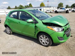 2013 Mazda Mazda2 Sport with VIN JM1DE1KZXD0168092, listed as a Copart auction lot 71108674 with 111,821 mi miles and Salvage Title. Bid and sale history available at carsss.com. Image 4.