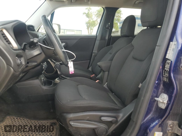 2017 Jeep Renegade Altitude with VIN ZACCJBBB9HPE52085, listed as a Copart auction lot 58781195 with 139,524 mi miles and Salvage title. Bid and sale history available at DreamBid. Image 7.