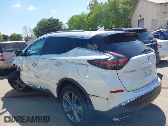 2020 Nissan Murano Platinum z VIN 5N1AZ2DS8LN173821, wystawiony jako IAAI lot #41903876 z przebiegiem 53 989 mil mil oraz . Historia ofert i sprzedaży dostępna na DreamBid. Obrazek 14.