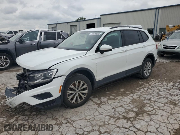 2020 Volkswagen Tiguan S with VIN 3VV1B7AXXLM100189, listed as a Copart auction lot 58539845 with 39,153 mi miles and Salvage title. Bid and sale history available at DreamBid. Image 1.