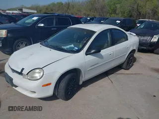 2000 Dodge Neon Highline with VIN 1B3ES46C7YD867085, listed as a IAAI auction lot 41872411 with 190,734 mi miles. Bid and sale history available at carsss.com. Image 2.