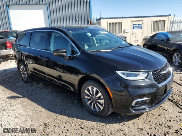 2023 Chrysler Pacifica Hybrid Touring L with VIN 2C4RC1L78PR562256, listed as a Copart auction lot 47222065 with 46,982 mi miles and Clean Title. Bid and sale history available at carsss.com. Image 4.