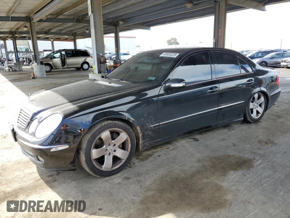 2005 Mercedes-Benz E 5.0L with VIN WDBUF70J45A761468, listed as a Copart auction lot 49500225 with 91,692 mi miles and Salvage Title. Bid and sale history available at carsss.com. Image 1.