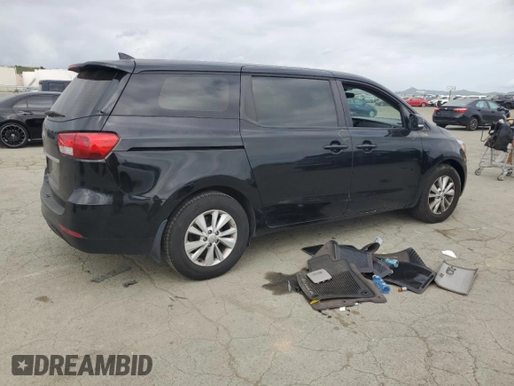 2016 Kia Sedona L with VIN KNDMA5C10G6184184, listed as a Copart auction lot 50974325 with 144,549 mi miles and Salvage Title. Bid and sale history available at carsss.com. Image 3.