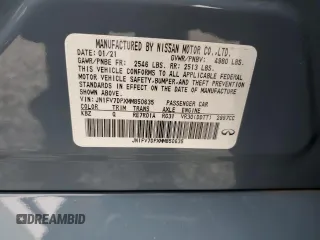 2021 Infiniti Q50 Red Sport 400 with VIN JN1FV7DPXMM850635, listed as a Copart auction lot 88910655 with 29,237 mi miles and Salvage Title. Bid and sale history available at DreamBid. Image 13.