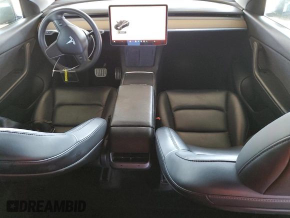 2022 Tesla Model Y Performance with VIN 7SAYGDEF5NF339965, listed as a Copart auction lot 62187545 with 93,156 mi miles and Salvage title. Bid and sale history available at DreamBid. Image 8.