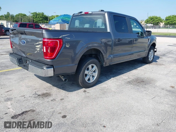2023 Ford F-150 XL with VIN 1FTEW1C55PKD33889, listed as a IAAI auction lot 42334571 with 41,054 mi miles and . Bid and sale history available at DreamBid. Image 4.