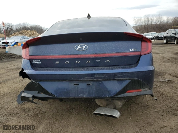 2022 Hyundai Sonata SEL Plus with VIN 5NPEJ4J25NH140789, listed as a Copart auction lot 47568795 with 83,231 mi miles and Salvage Title. Bid and sale history available at carsss.com. Image 6.
