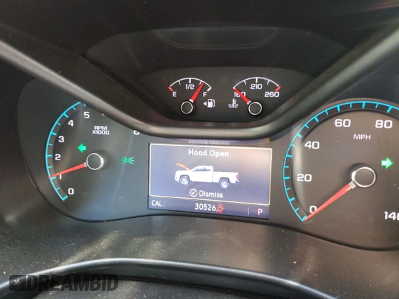 2021 Chevrolet Colorado 2WD Z71 with VIN 1GCGSDEN1M1221448, listed as a Copart auction lot 75447624 with 30,526 mi miles and Salvage title. Bid and sale history available at DreamBid. Image 9.
