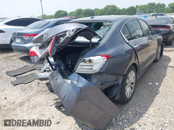2014 Honda Accord EX-L with VIN 1HGCR2F81EA212596, listed as a IAAI auction lot 41959668 with 143,839 mi miles and . Bid and sale history available at carsss.com. Image 4.