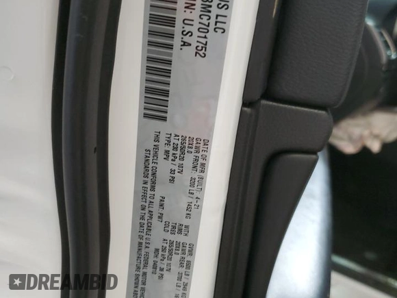 2021 Jeep Grand Cherokee 80th Anniversary z VIN 1C4RJFBG3MC701752, wystawiony jako Copart lot #52396005 z przebiegiem 45 842 mil mil oraz Szkoda całkowita • Salvage title. Historia ofert i sprzedaży dostępna na DreamBid. Obrazek 14.