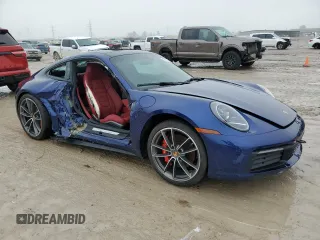 2024 Porsche 911 Carrera S with VIN WP0AB2A92RS221446, listed as a Copart auction lot 43209305 with 1,855 mi miles and Clean Title. Bid and sale history available at carsss.com. Image 4.