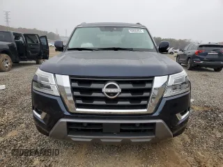 2021 Nissan Armada SL with VIN JN8AY2BC0M9147490, listed as a Copart auction lot 82825424 with 64,968 mi miles and Salvage Title. Bid and sale history available at carsss.com. Image 5.
