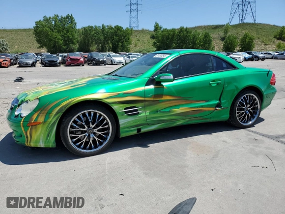 2006 Mercedes-Benz SL 500 with VIN WDBSK75F06F109541, listed as a Copart auction lot 61430545 with 106,428 mi miles and Salvage title. Bid and sale history available at DreamBid. Image 1.