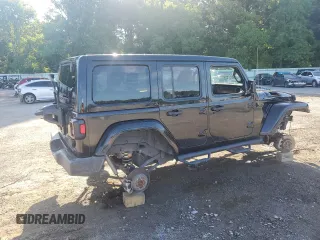 2022 Jeep Wrangler Unlimited Sport S with VIN 1C4HJXDG6NW133351, listed as a Copart auction lot 62159475 with 45,412 mi miles and Salvage title. Bid and sale history available at DreamBid. Image 3.