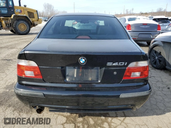 2003 BMW 5 Series 540iA with VIN WBADN63493GN88607, listed as a Copart auction lot 87657055 with 134,053 mi miles and Salvage Title. Bid and sale history available at carsss.com. Image 6.