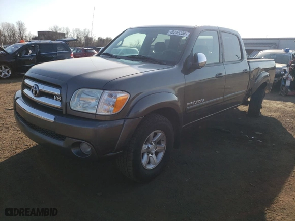 2005 Toyota Tundra SR5 with VIN 5TBDT44155S492573, listed as a Copart auction lot 48245355 with 136,060 mi miles and Salvage Title. Bid and sale history available at carsss.com. Image 1.