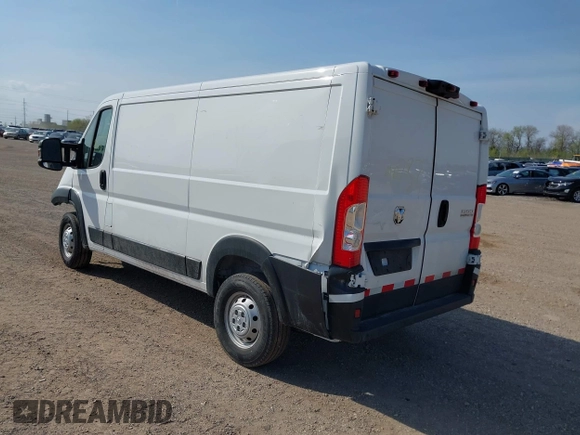 2023 Ram ProMaster Cargo with VIN 3C6LRVAG4PE595603, listed as a IAAI auction lot 42090733 with 29,967 mi miles and . Bid and sale history available at DreamBid. Image 3.