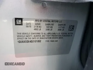 2016 Cadillac CTS Luxury Collection AWD with VIN 1G6AX5SX4G0101062, listed as a Copart auction lot 45140335 with 77,591 mi miles and Salvage Title. Bid and sale history available at DreamBid. Image 13.