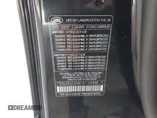 2007 Land Rover Range Rover Sport SC с VIN SALSH23497A110098, выставлен на аукционе IAAI как лот 42524882 с пробегом 125 065 миль миль и . История ставок и продаж доступна на DreamBid. Изображение 9.
