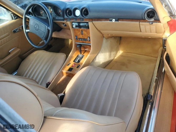 1986 Mercedes-Benz 560 Series 560SL with VIN WDBBA48D3GA036952, listed as a Copart auction lot 65465294 with NaN miles and Salvage Title. Bid and sale history available at carsss.com. Image 8.