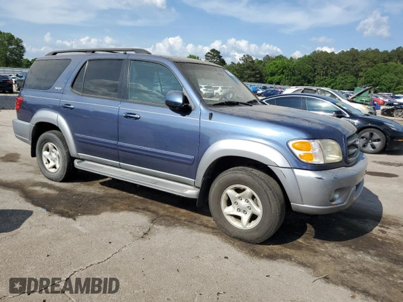 2002 Toyota Sequoia SR5 with VIN 5TDZT34A32S059921, listed as a Copart auction lot 53337395 with 214,776 mi miles and Clean Title. Bid and sale history available at carsss.com. Image 4.