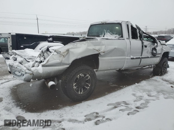2002 Dodge 2500 with VIN 3B7KF23672M264755, listed as a Copart auction lot 43369595 with Not Provided miles and Salvage Title. Bid and sale history available at carsss.com. Image 3.