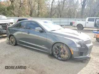 2017 Cadillac ATS-V with VIN 1G6AN5SYXH0170757, listed as a Copart auction lot 85470384 with 47,622 mi miles and Salvage Title. Bid and sale history available at carsss.com. Image 4.