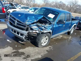 2003 Dodge Dakota SLT with VIN 1D7HL48N73S333828, listed as a IAAI auction lot 41748642 with 163,258 mi miles. Bid and sale history available at carsss.com. Image 17.