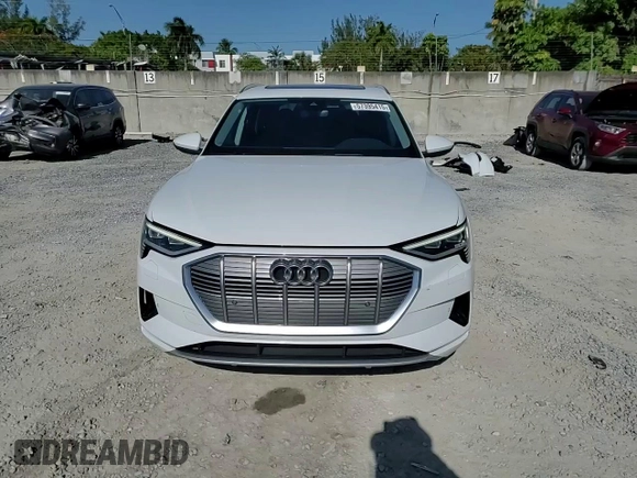 2022 Audi e-tron Premium z VIN WA1AAAGE0NB023860, wystawiony jako Copart lot #57395415 z przebiegiem 52 335 mil mil oraz Nie do naprawy. Historia ofert i sprzedaży dostępna na DreamBid. Obrazek 15.