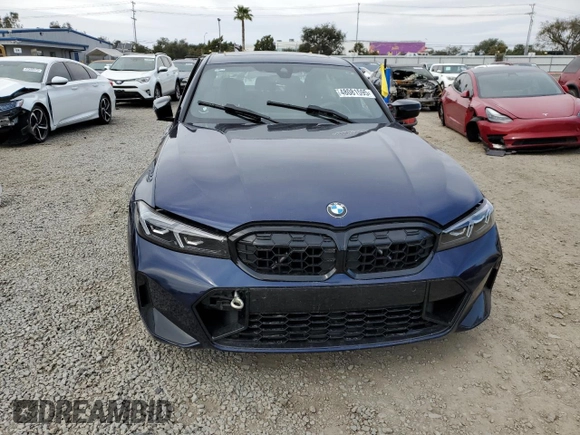 2024 BMW 3 Series M340i with VIN 3MW49FS08R8D87680, listed as a Copart auction lot 48081595 with 6,001 mi miles and Salvage Title. Bid and sale history available at carsss.com. Image 5.