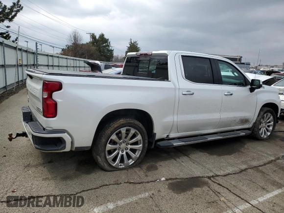 2019 Chevrolet Silverado 1500 High Country with VIN 1GCUYHEL5KZ119544, listed as a Copart auction lot 46828985 with 68,872 mi miles and Salvage Title. Bid and sale history available at carsss.com. Image 3.