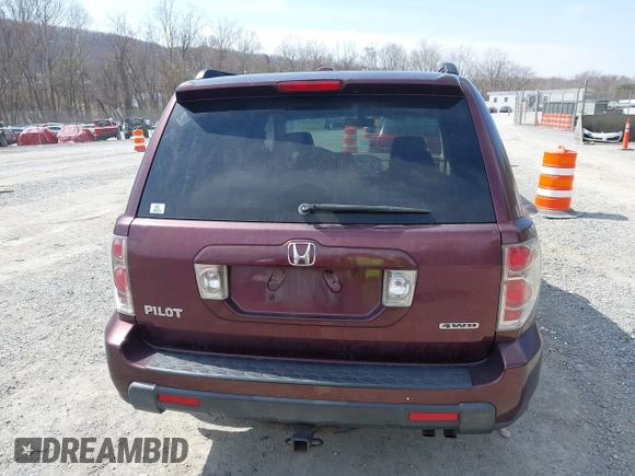 2007 Honda Pilot EX-L with VIN 5FNYF18587B021312, listed as a IAAI auction lot 41801006 with 261,842 mi miles. Bid and sale history available at carsss.com. Image 16.