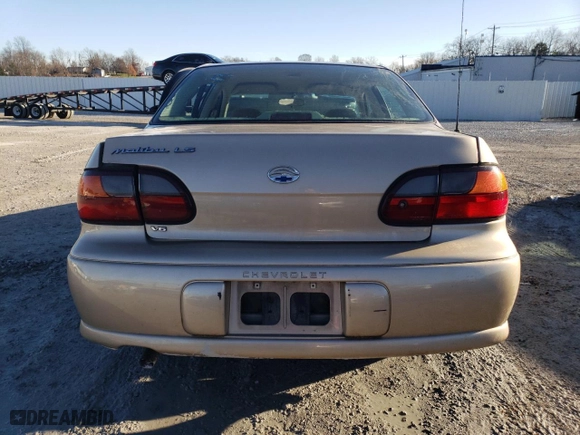 2001 Chevrolet Malibu LS with VIN 1G1NE52J016148358, listed as a Copart auction lot 84990314 with 93,424 mi miles and Salvage Title. Bid and sale history available at carsss.com. Image 6.