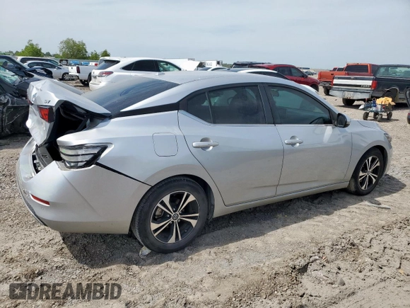 2021 Nissan Sentra SV with VIN 3N1AB8CV9MY239369, listed as a Copart auction lot 56235015 with 50,262 mi miles and Salvage title. Bid and sale history available at DreamBid. Image 3.