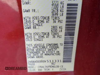 2014 Nissan Titan SV with VIN 1N6BA0ED0EN511331, listed as a Copart auction lot 48921865 with 119,373 mi miles and Salvage title. Bid and sale history available at DreamBid. Image 12.