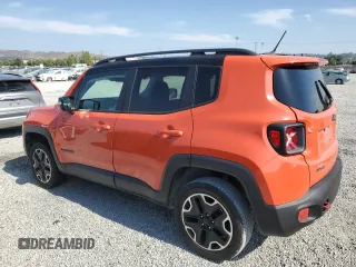 2016 Jeep Renegade Trailhawk with VIN ZACCJBCT9GPD54583, listed as a Copart auction lot 60826395 with 178,307 mi miles and Salvage title. Bid and sale history available at DreamBid. Image 2.