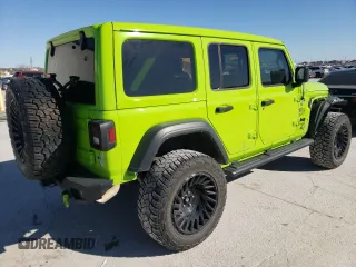 2021 Jeep Wrangler Unlimited Sport S with VIN 1C4HJXDGXMW830164, listed as a Copart auction lot 47892245 with 59,369 mi miles and Salvage Title. Bid and sale history available at carsss.com. Image 3.