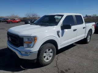 2021 Ford F-150 XL with VIN 1FTEW1EP0MKD90723, listed as a Copart auction lot 47408075 with 100,710 mi miles and Salvage Title. Bid and sale history available at carsss.com. Image 1.