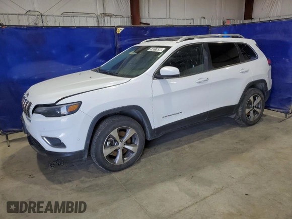 2021 Jeep Cherokee Limited with VIN 1C4PJMDX9MD181124, listed as a Copart auction lot 59313955 with 119,064 mi miles and Clean title. Bid and sale history available at DreamBid. Image 1.