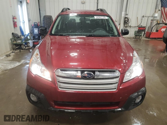 2014 Subaru Outback 2.5i with VIN 4S4BRBAC9E3304240, listed as a Copart auction lot 54567135 with 55,202 mi miles and Non repairable. Bid and sale history available at DreamBid. Image 5.