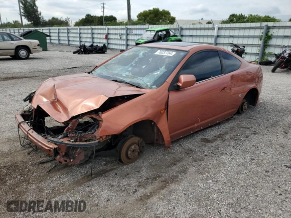 2006 Acura RSX Type-S Leather with VIN JH4DC53016S003809, listed as a Copart auction lot 76237764 with 0 mi miles and Salvage Title. Bid and sale history available at carsss.com. Image 1.
