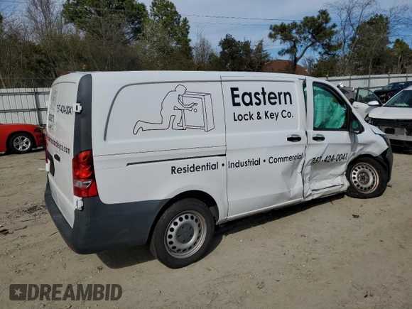 2017 Mercedes-Benz Metris Cargo with VIN WD3PG2EA8H3207859, listed as a Copart auction lot 49904035 with 65,756 mi miles and Salvage Title. Bid and sale history available at carsss.com. Image 3.