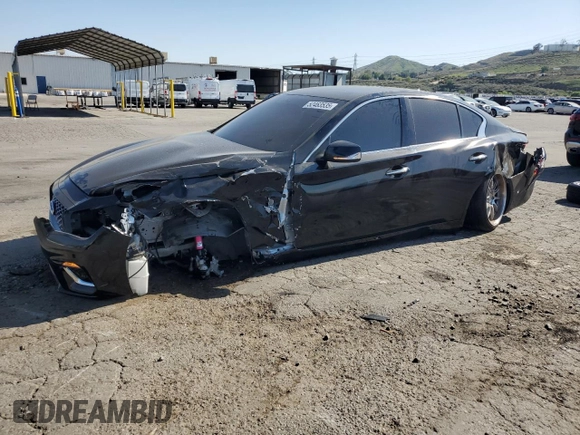 2020 Infiniti Q50 3.0t LUXE with VIN JN1EV7AP7LM202944, listed as a Copart auction lot 52463535 with 69,757 mi miles and Salvage Title. Bid and sale history available at carsss.com. Image 1.